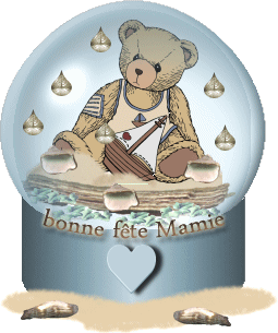 Gif animé bonne fête mamie boule